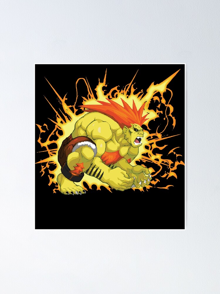 "Classic attractive street fighter game blanka" Poster by