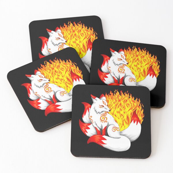 Item preview, Fox Kitsune with Red Foxfire designed and sold by Lady-Lilac.