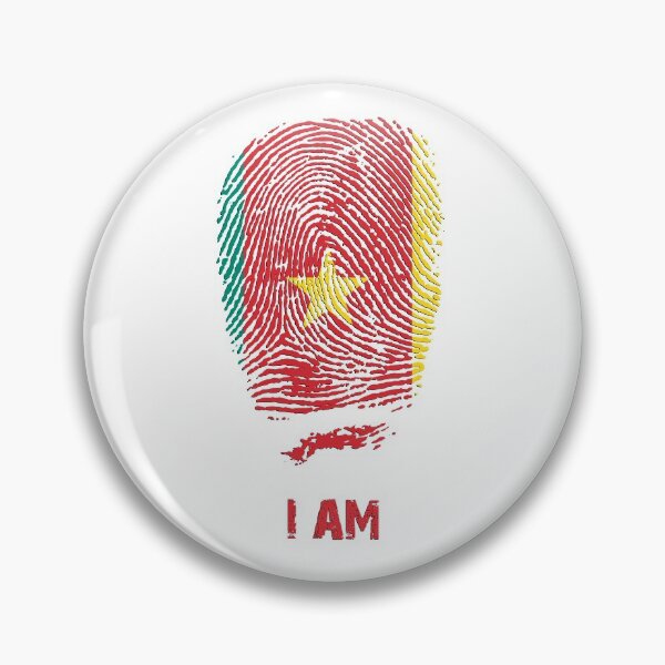 Item preview, Cameroon Flag Fingerprint designed and sold by zeautees.