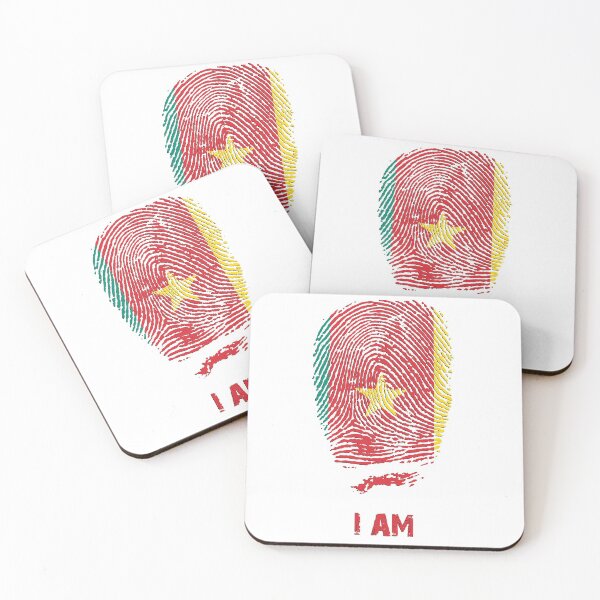 Item preview, Cameroon Flag Fingerprint designed and sold by zeautees.