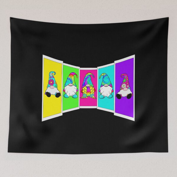 Item preview, Hippie Gnome Collage Daisies Tie Dye Flowers Retro designed and sold by funnytshirtemp.