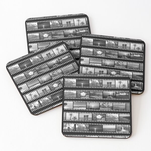 Item preview, Filmstrip Collage of Hawaii in Black and White designed and sold by Mount-Molehill.