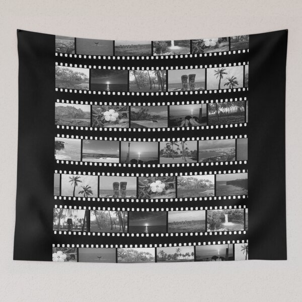 Item preview, Filmstrip Collage of Hawaii in Black and White designed and sold by Mount-Molehill.