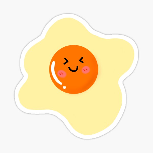 Item preview, smiley fried egg designed and sold by PHDStudio.