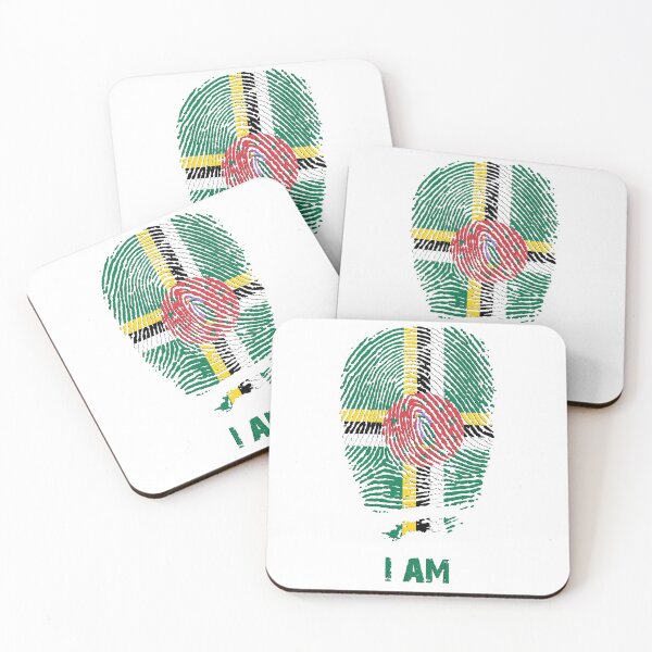 Item preview, Dominica Flag Fingerprint designed and sold by zeautees.