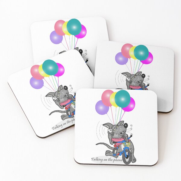 Item preview, Talking on the phone - Rat  designed and sold by Shirley cute art .