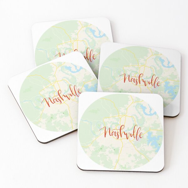 Item preview, Nashville Map designed and sold by HopeArtByCam.