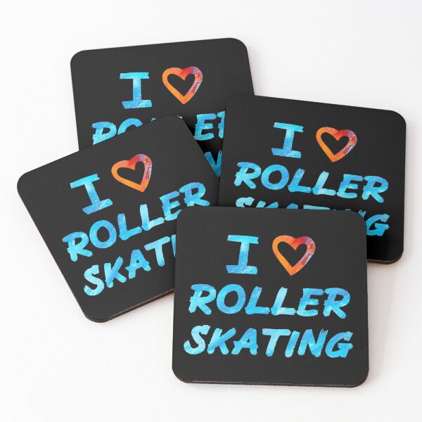 Item preview, Red and Blue I Love Roller Skating  designed and sold by Mochi-Merch.