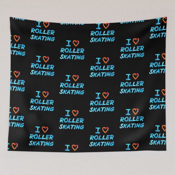 Item preview, Red and Blue I Love Roller Skating  designed and sold by Mochi-Merch.