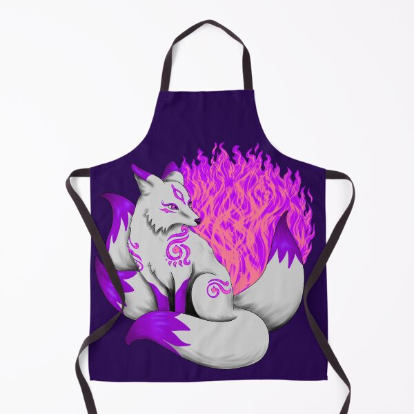 Item preview, Kitsune Fox with Pink and Purple Foxfire designed and sold by Lady-Lilac.