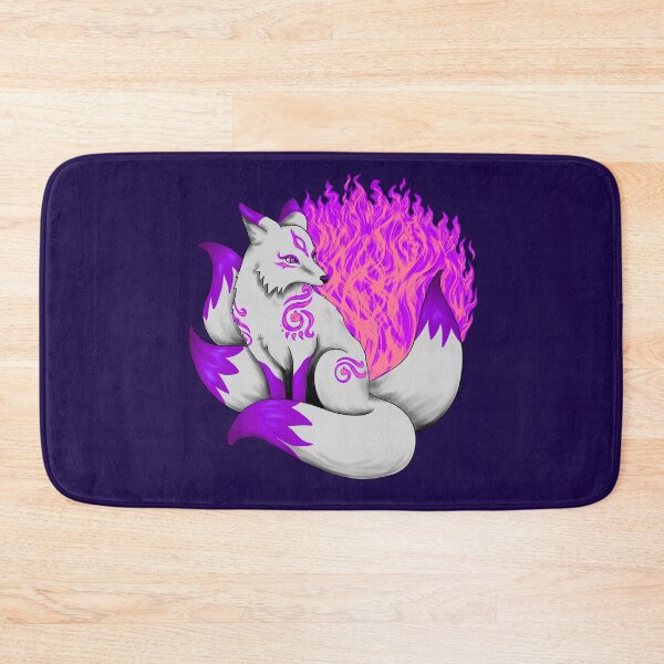 Item preview, Kitsune Fox with Pink and Purple Foxfire designed and sold by Lady-Lilac.