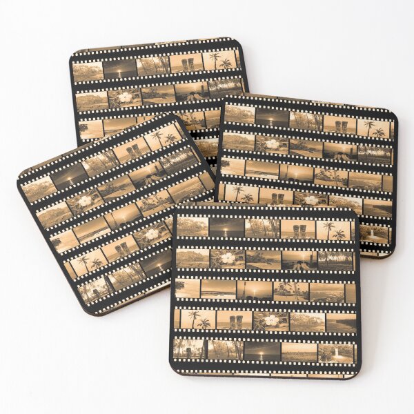Item preview, Filmstrip Collage of Hawaii in Orange designed and sold by Mount-Molehill.