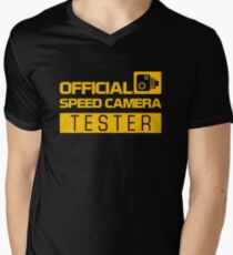 OFFICIAL SPEED CAMERA TESTER (1) Men's V-Neck T-Shirt