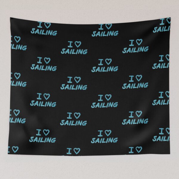 Item preview, I Love Sailing Blue Water Design   designed and sold by Mochi-Merch.