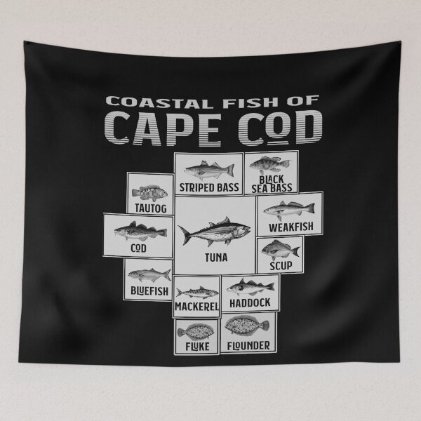 Item preview, Cape Cod Fishing Souvenir Coastal Fish Of Cape Cod designed and sold by funnytshirtemp.