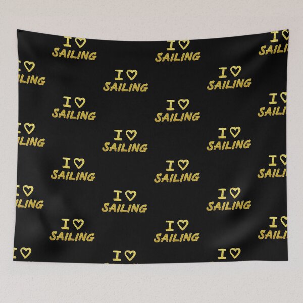 Item preview, Gold I Love Sailing  designed and sold by Mochi-Merch.