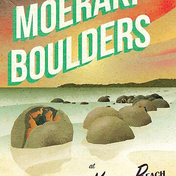 Artwork thumbnail, Moeraki Boulders by SpeckledWolf