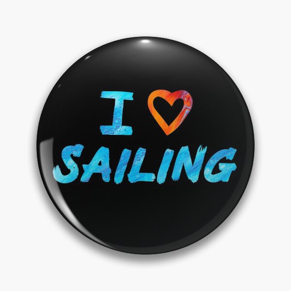 Item preview, Red and Blue I Love Sailing  designed and sold by Mochi-Merch.
