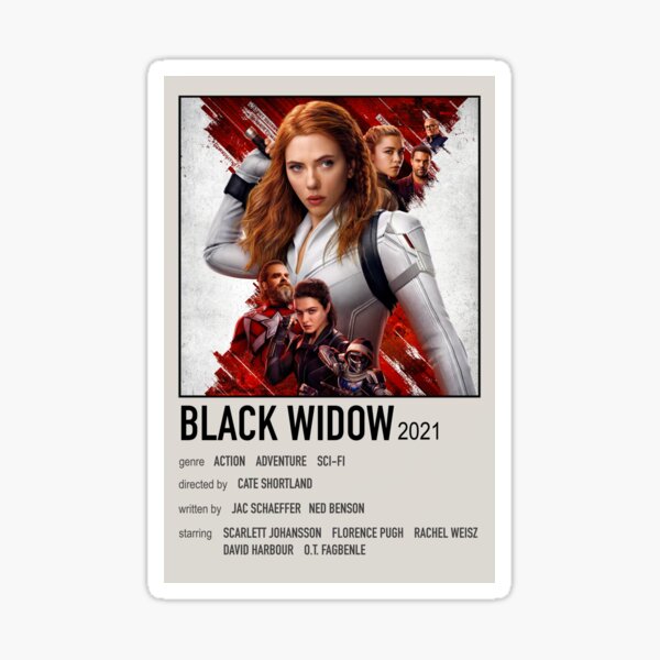 Scarlett Johansson Florence Pugh Rachel Weisz David Harbour Film/TV Polaroid Sticker