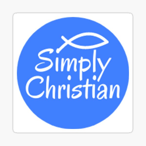 Circle SimplyChristian Design Sticker
