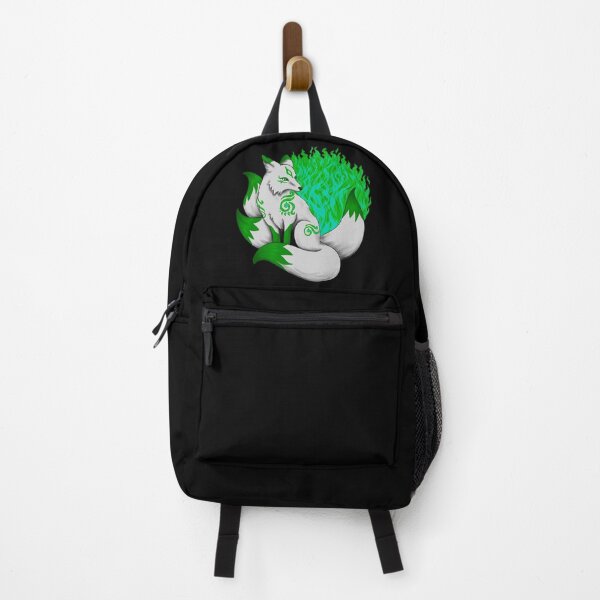 Item preview, Kitsune Fox with Green Foxfire designed and sold by Lady-Lilac.