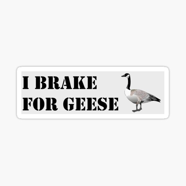 Item preview, I Brake for Geese designed and sold by seabrewer.