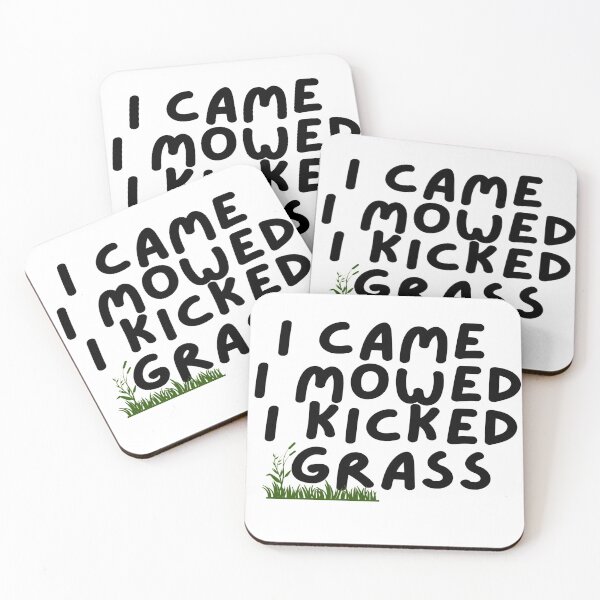 Item preview, I Came I Mowed I Kicked Grass Funny Lawn Mower Gift For Dad T-Shirt designed and sold by aramida.