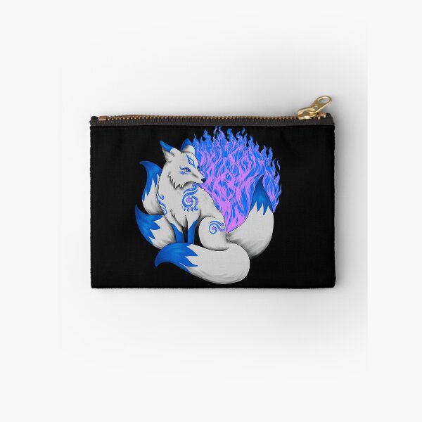 Item preview, Kitsune Fox with Dark Blue Foxfire designed and sold by Lady-Lilac.