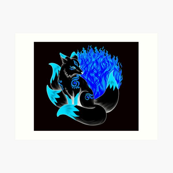 Dark Kitsune Wall Art Redbubble Dark Kitsune Wall Art Redbubble