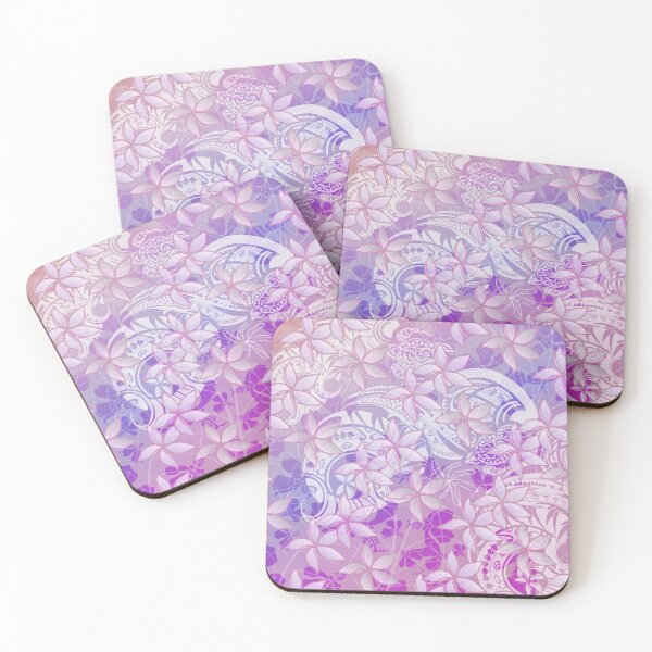 Item preview, Copy of Purple Polynesian Tribal Plumeria designed and sold by sunnthreads.