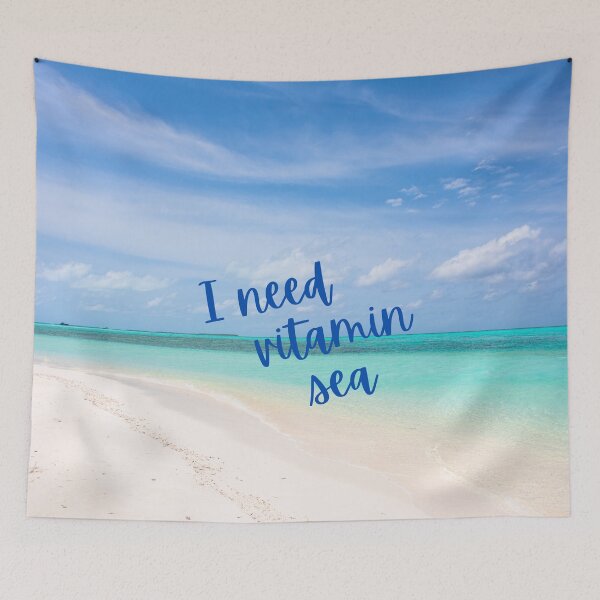 Item preview, I need vitamin sea funny summer beach photography nature  designed and sold by Decconer.