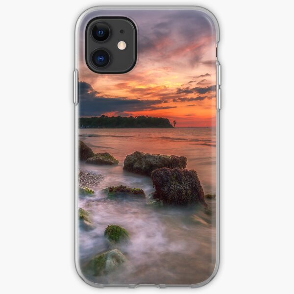 Rocky Beach Sunset iPhone Soft Case