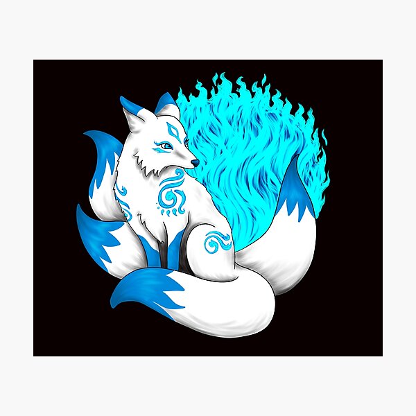 Dark Kitsune Wall Art Redbubble Dark Kitsune Wall Art Redbubble