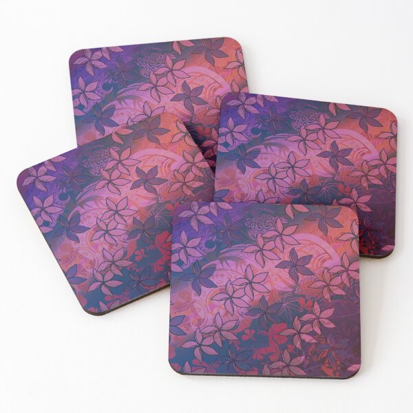 Artikelvorschau, Lava Fire Polynesischer Stammes-Plumeria-Druck entworfen und verkauft von sunnthreads.