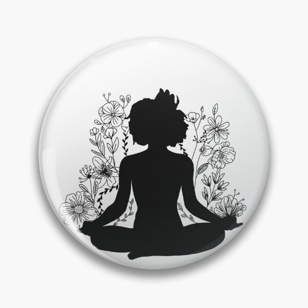 Item preview, Meditate and floral  designed and sold by CaitlynnsArt.