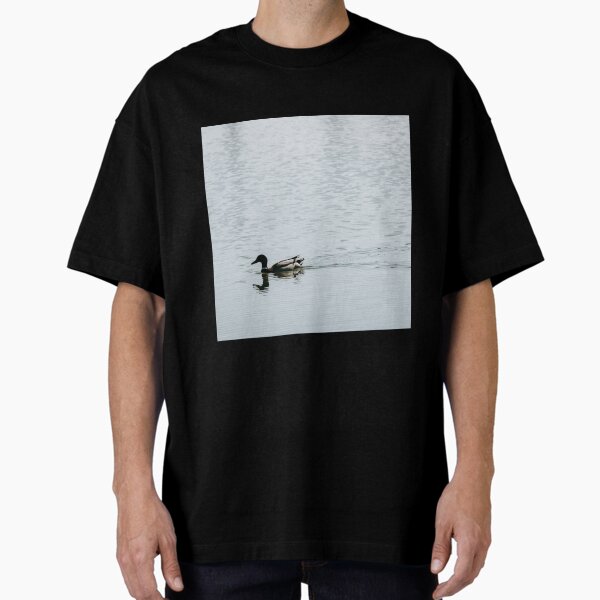 Still Lake and a Duck Oversized T-Shirt