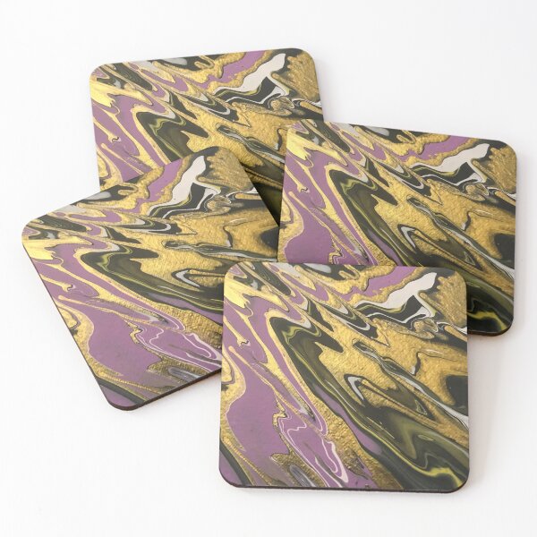 Item preview, PURPLE GOLD POUR designed and sold by BridgetBresser.