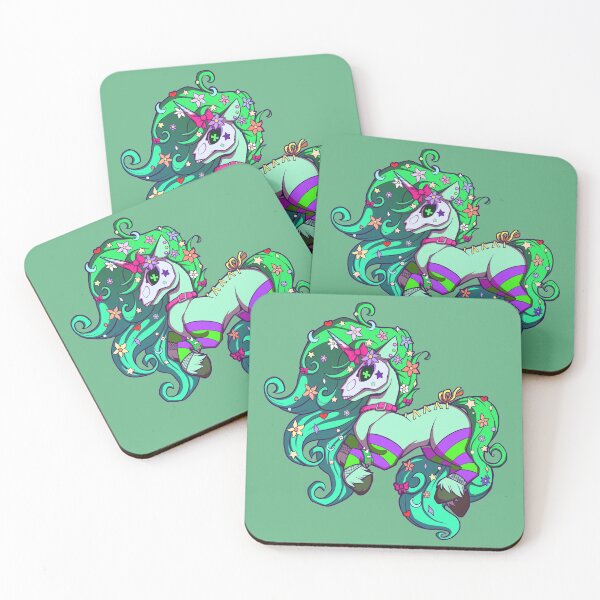 Item preview, Pastel Goth Unicorn - Green designed and sold by MillyD13.