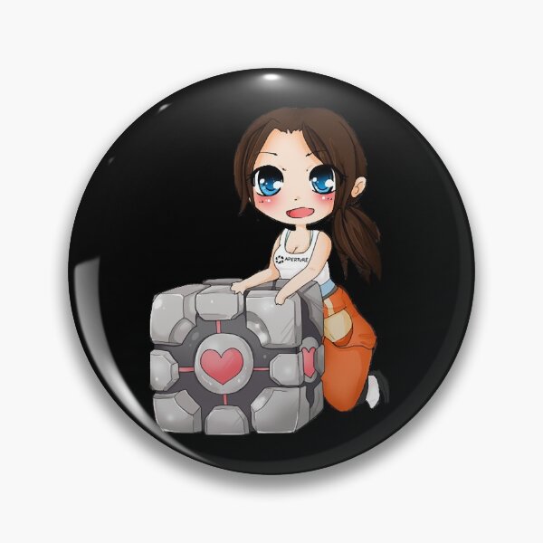 Item preview, Chell and Companion cube  designed and sold by Demetre92.