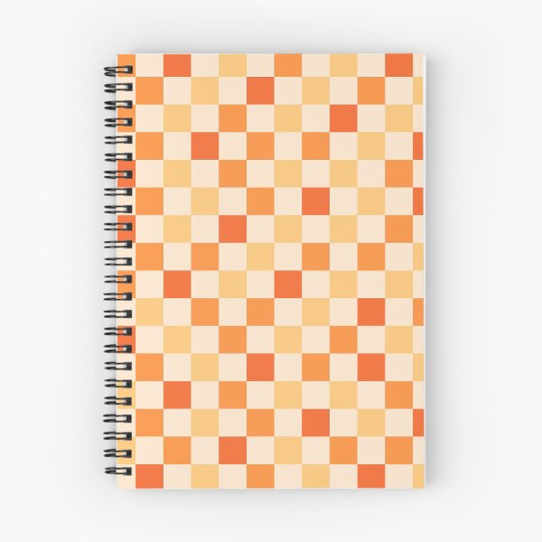 Item preview, Checkerboard Check Pattern in Light Tangerine Orange Tones designed and sold by kierkegaard.
