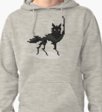 Canis lupus (pixel art) Pullover Hoodie