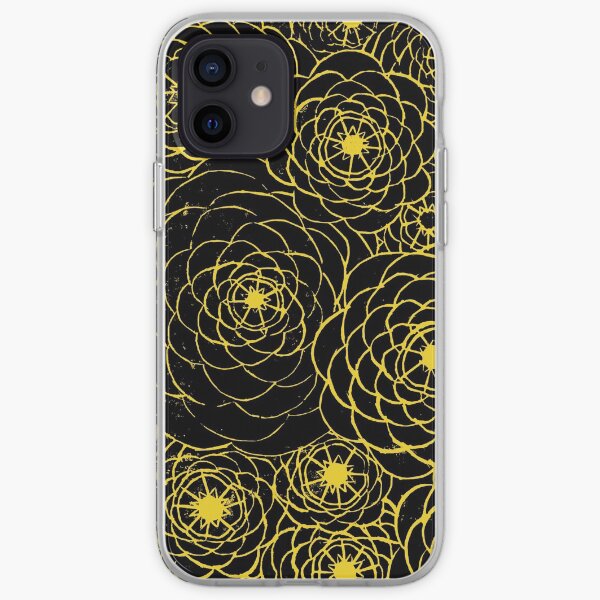 Yellow Spirals iPhone Soft Case