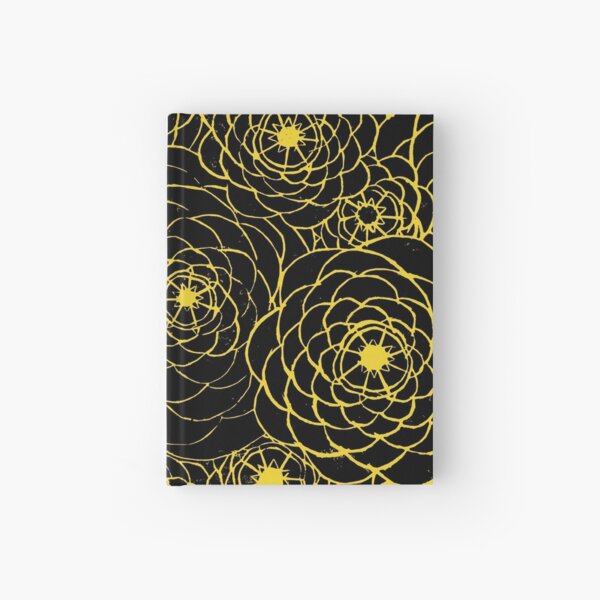 Yellow Spirals Hardcover Journal