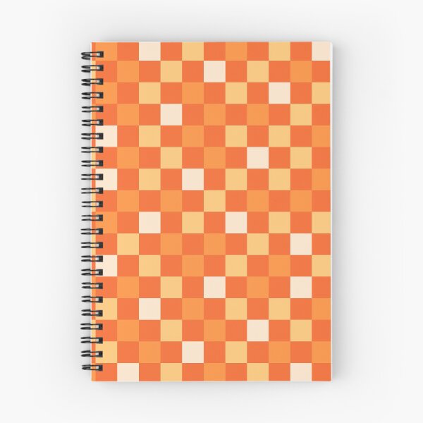 Item preview, Checkerboard Check Pattern in Bright Orange Tangerine Tones designed and sold by kierkegaard.
