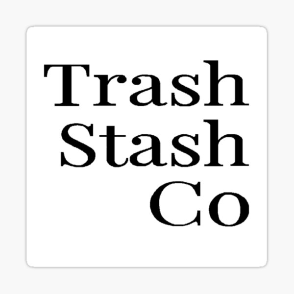 "Trash Stash Co Logo" Sticker for Sale by TheTrashStashCo Redbubble