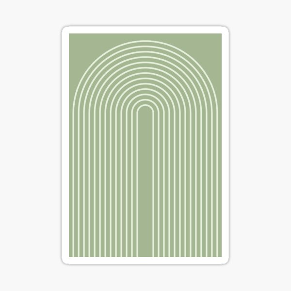 Item preview, Sage Green Thin Line Arch Design designed and sold by Wags2015.