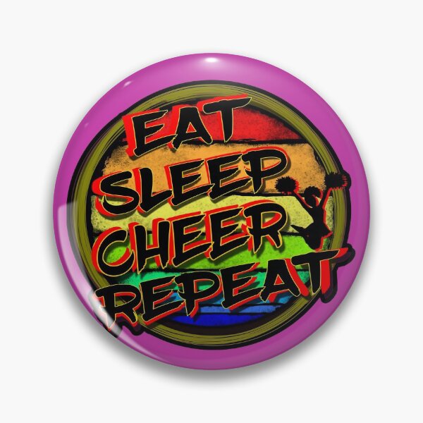 Item preview, Eat Sleep Cheer Repeat, Cheerleader designed and sold by ronnieyoung.
