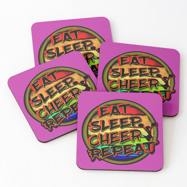 Item preview, Eat Sleep Cheer Repeat, Cheerleader designed and sold by ronnieyoung.