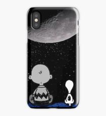 snoopy and charlie night sky iPhone Case/Skin