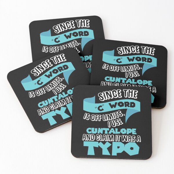 Artikelvorschau, Da das "C-Wort" deaktiviert ist, verwende ich "Cuntalope" und behaupte, dass es sich um einen Tippfehler handelt. entworfen und verkauft von Sticker Up.